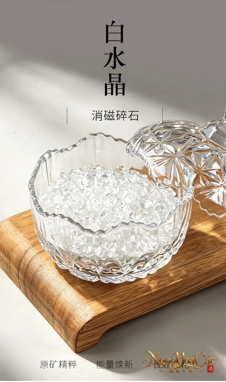 Đá thạch anh trắng vụn thanh tẩy Đông Hải