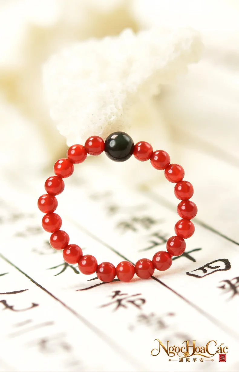 Nhẫn hạt đá thiên nhiên 3mm Đông Hải