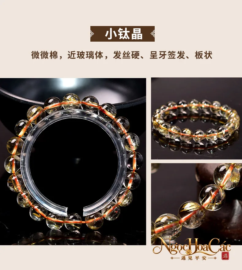 Vòng tay tóc tiên vàng Đông Hải