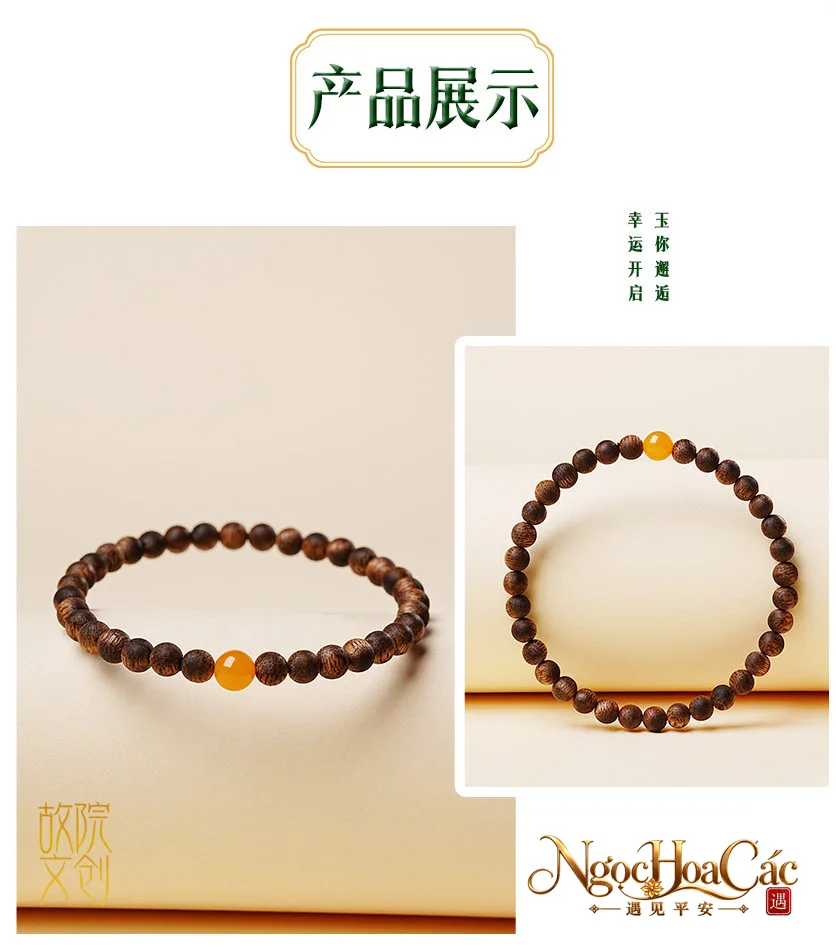 Vòng tay trầm hương kỳ nam Oanh Ca Lục nhiều mẫu Cung Lý