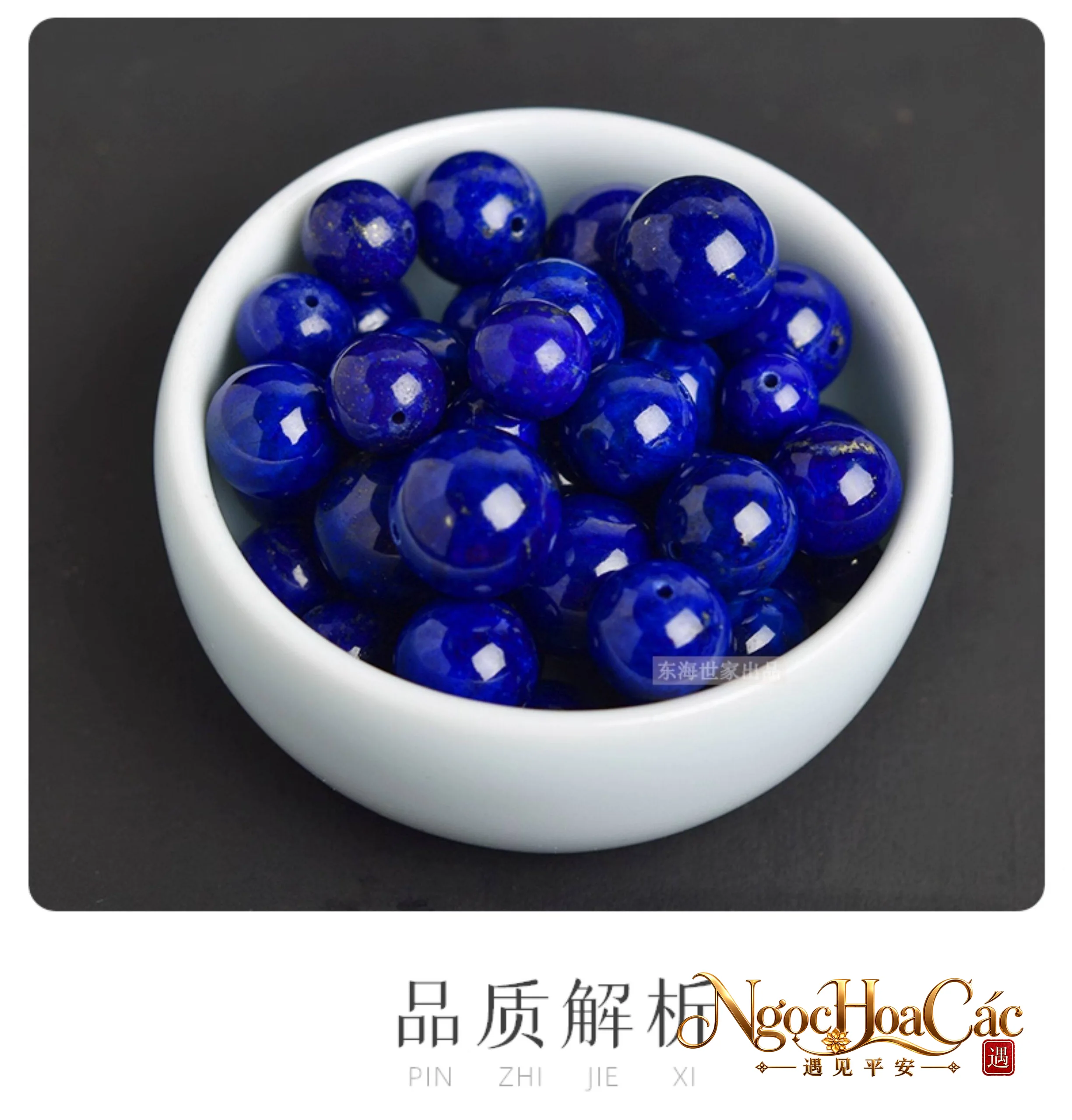 Hạt lapis lazuli thanh kim thạch Đông Hải