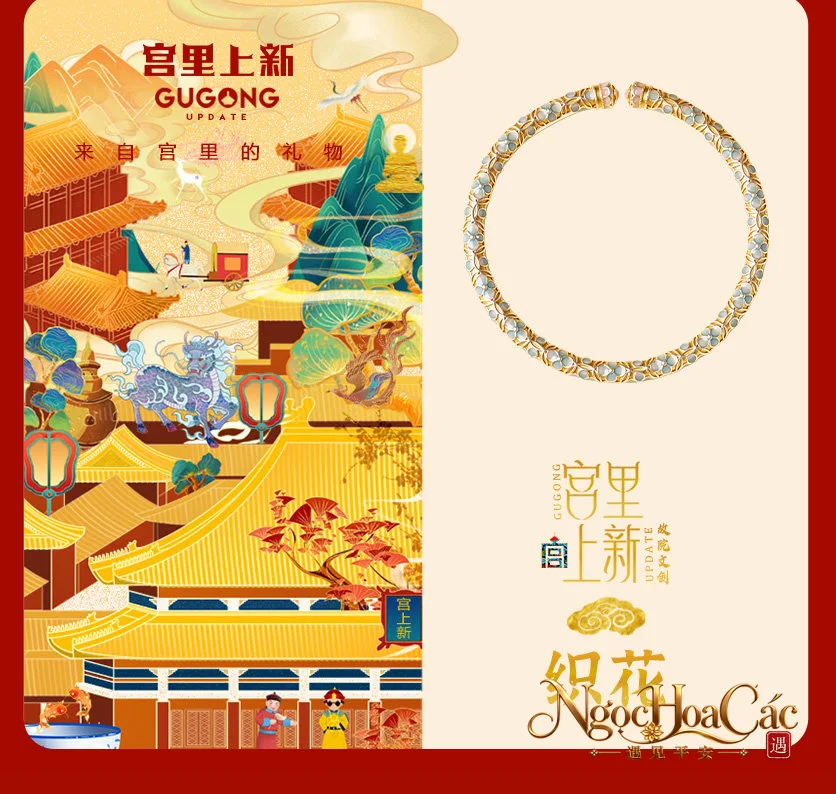 Vòng tay bạc 999 tráng men hoa Cung Lý