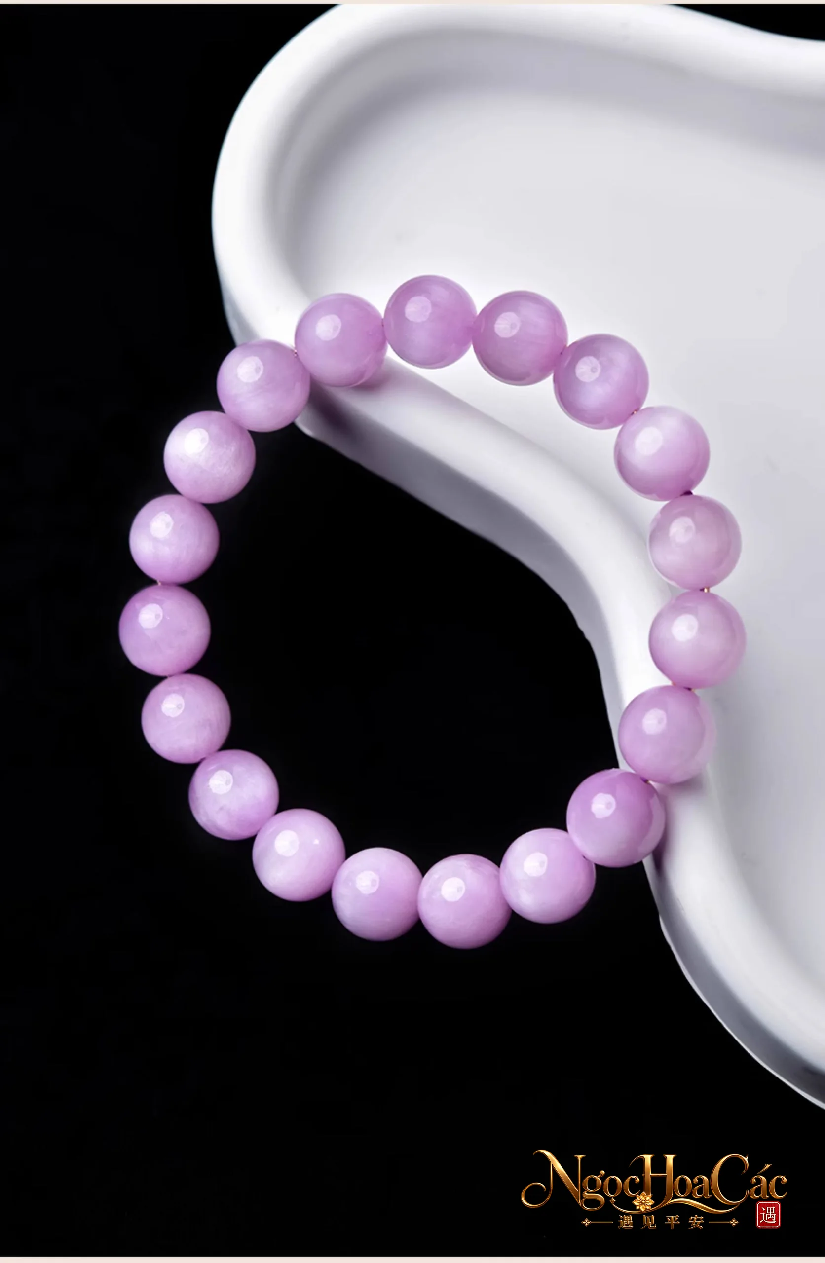 Vòng tay kunzite tím Đông Hải