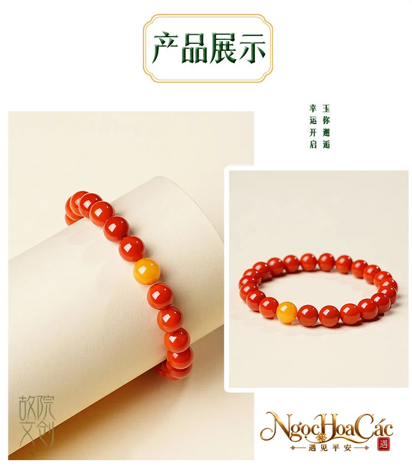Vòng tay nam hồng Xuyên liệu nhiều mẫu Cung Lý