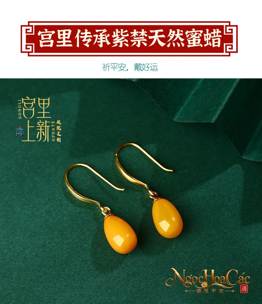 Bông tai mật lạp nhiều mẫu Cung Lý