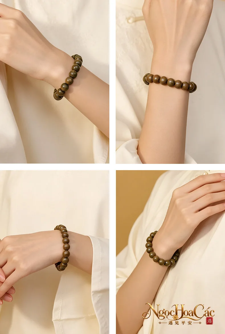 Vòng tay gỗ đàn hương xanh chìm nước Đông Hải