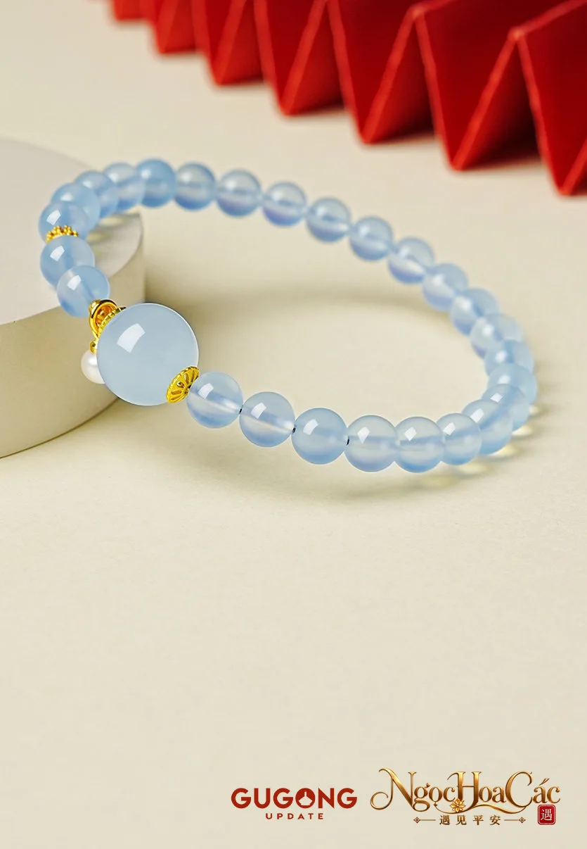 Vòng tay aquamarine Thanh Lan Cung Lý