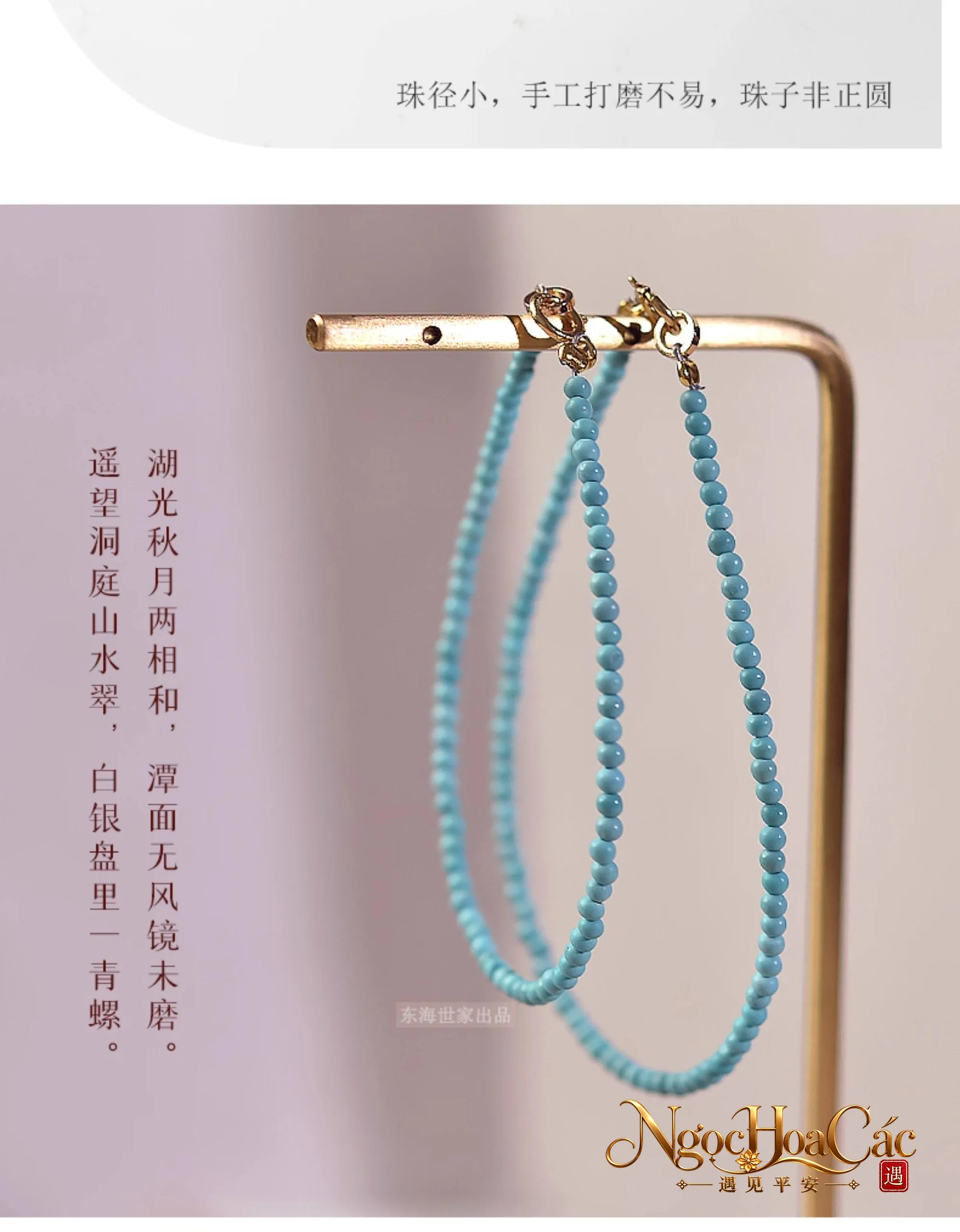 Vòng tay hạt siêu mảnh 2–4mm nhiều loại đá Đông Hải
