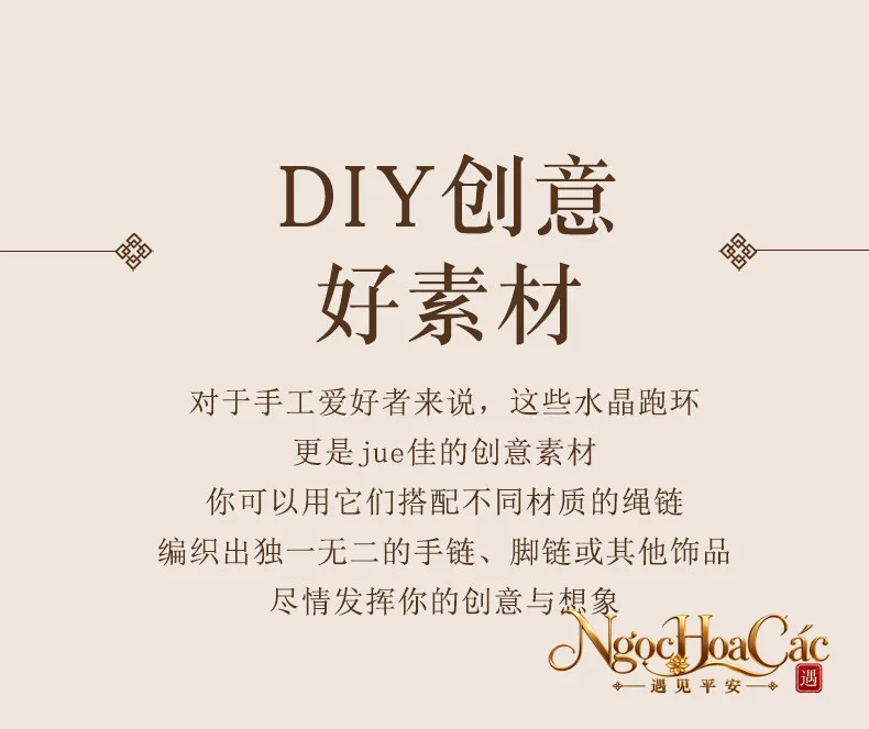 Khoen chạy hạt đá phối vòng nhiều loại Đông Hải