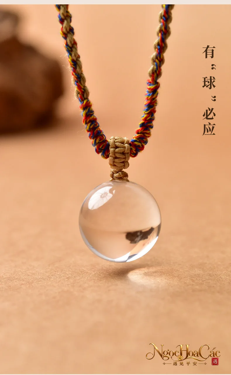Mặt dây & dây chuyền thạch anh trắng Đông Hải
