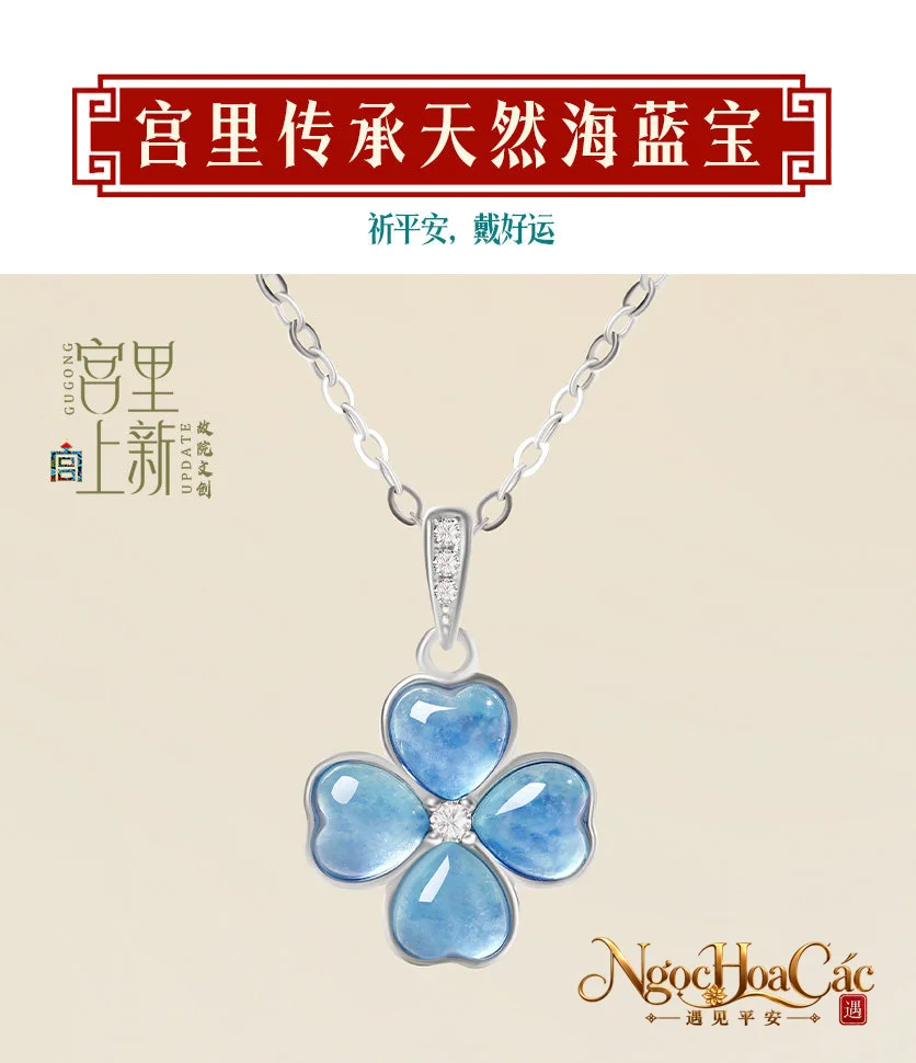 Trang sức aquamarine Lan Tâm Cung Lý
