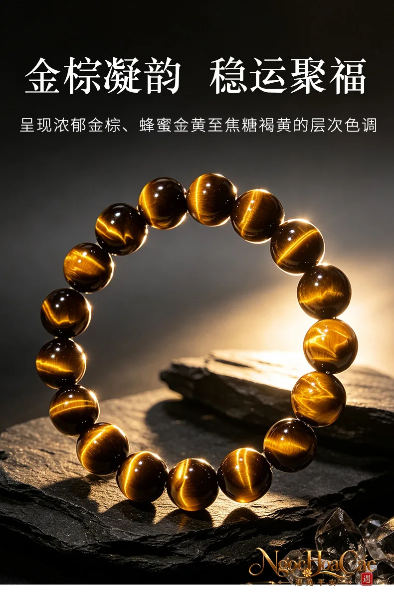 Vòng tay đá mắt hổ Đông Hải