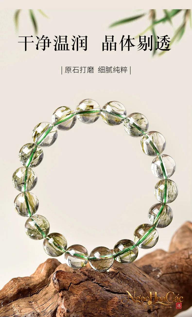 Vòng tay tóc tiên xanh lục Đông Hải