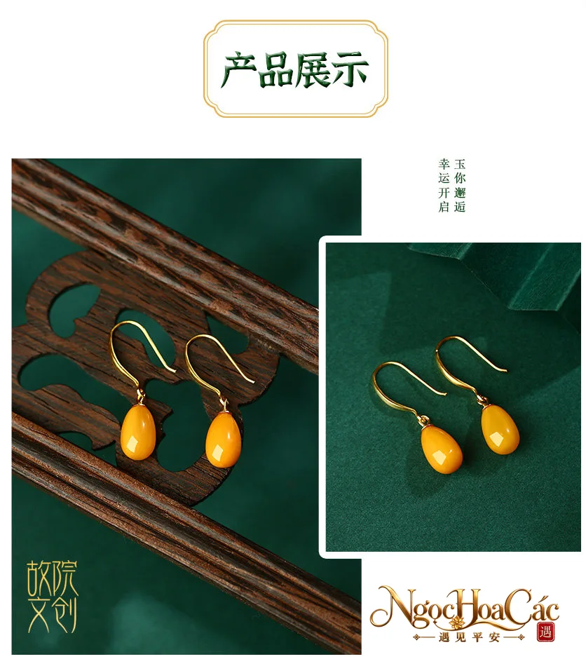 Bông tai mật lạp nhiều mẫu Cung Lý