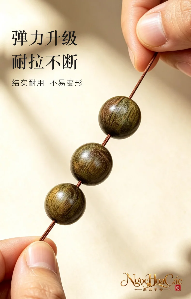 Vòng tay gỗ đàn hương xanh chìm nước Đông Hải