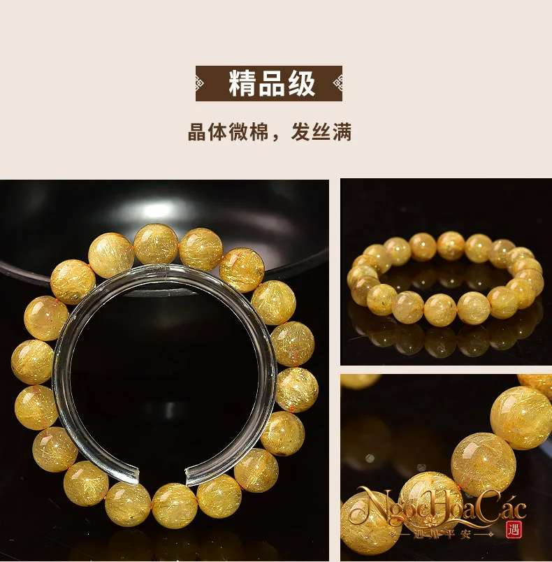 Vòng tay tóc tiên vàng Đông Hải