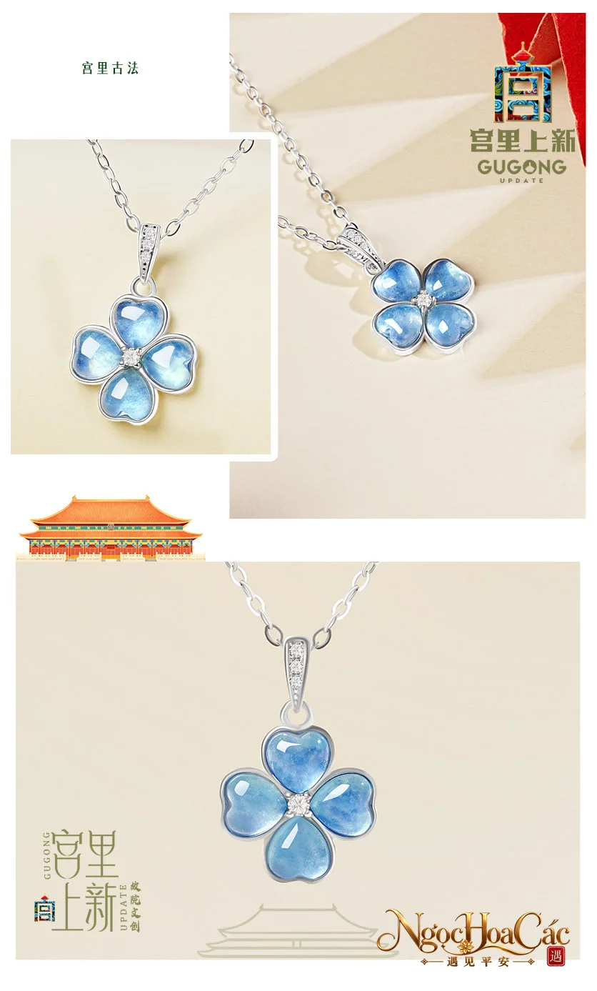 Trang sức aquamarine Lan Tâm Cung Lý