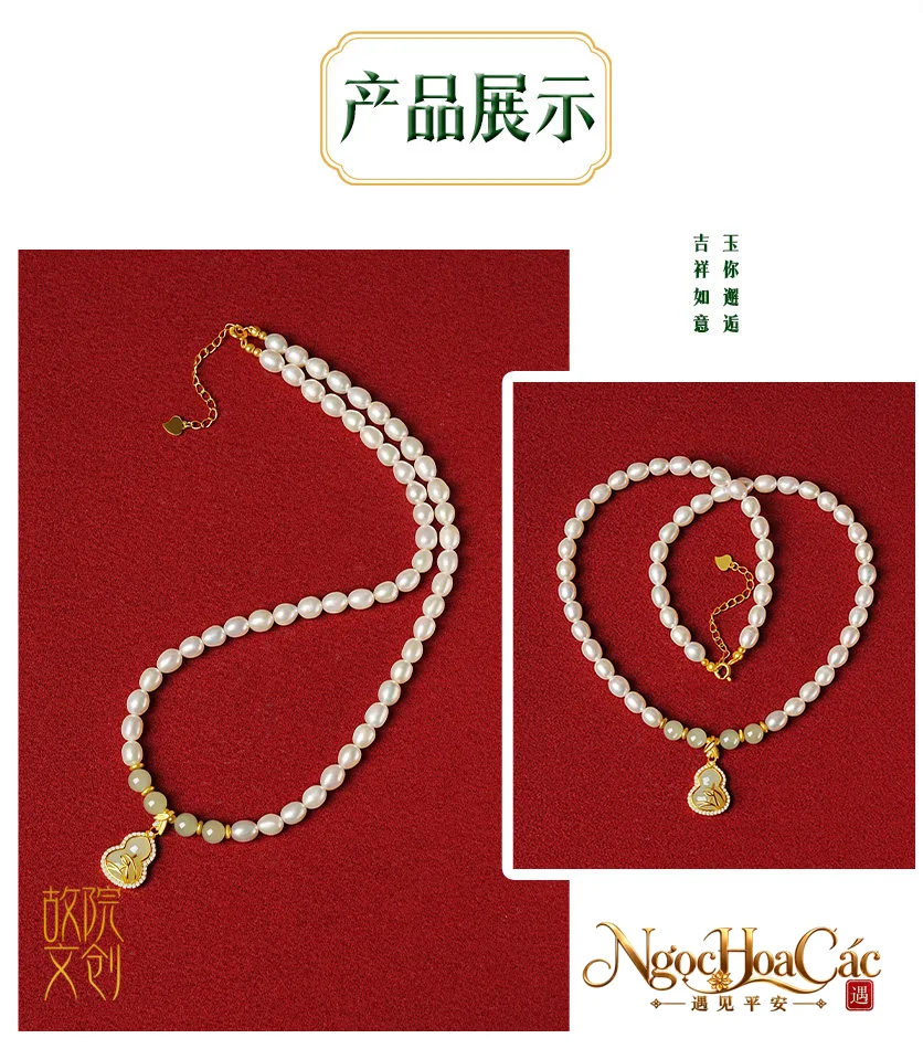 Dây chuyền ngọc trai nước ngọt nhiều mẫu Cung Lý