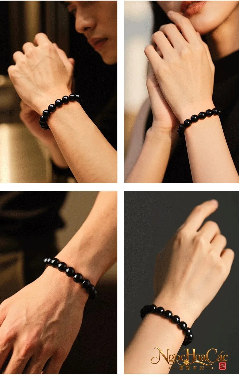 Vòng tay obsidian Đông Hải – ảnh chi tiết 3