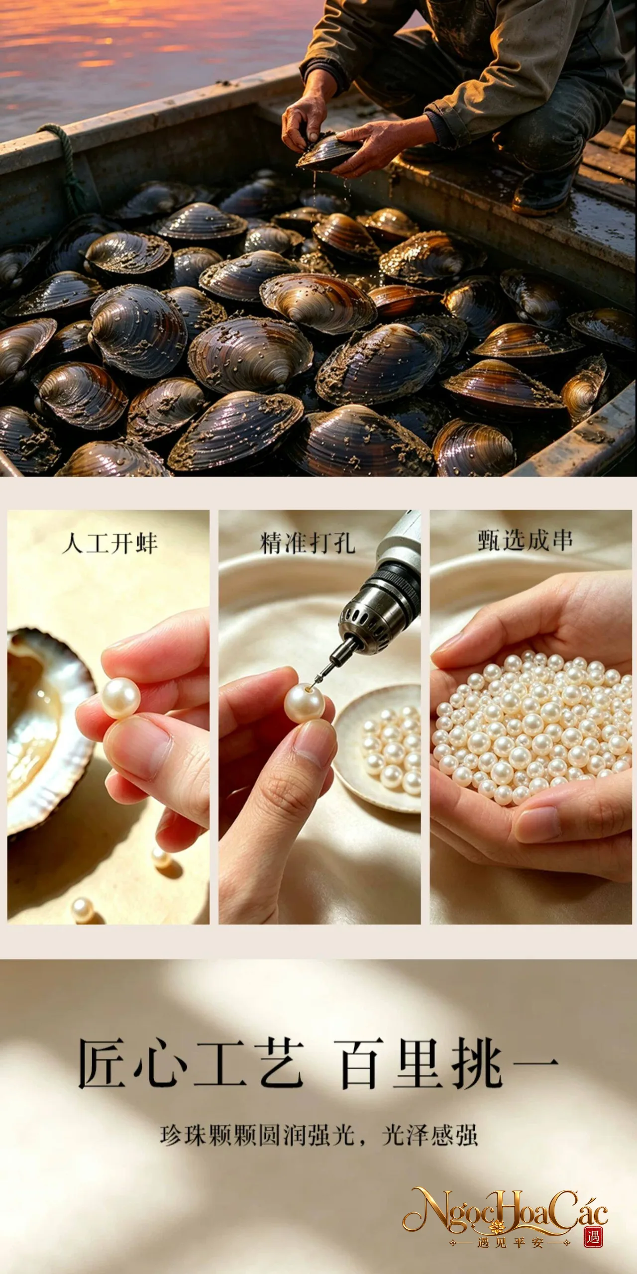 Vòng tay ngọc trai Đông Hải