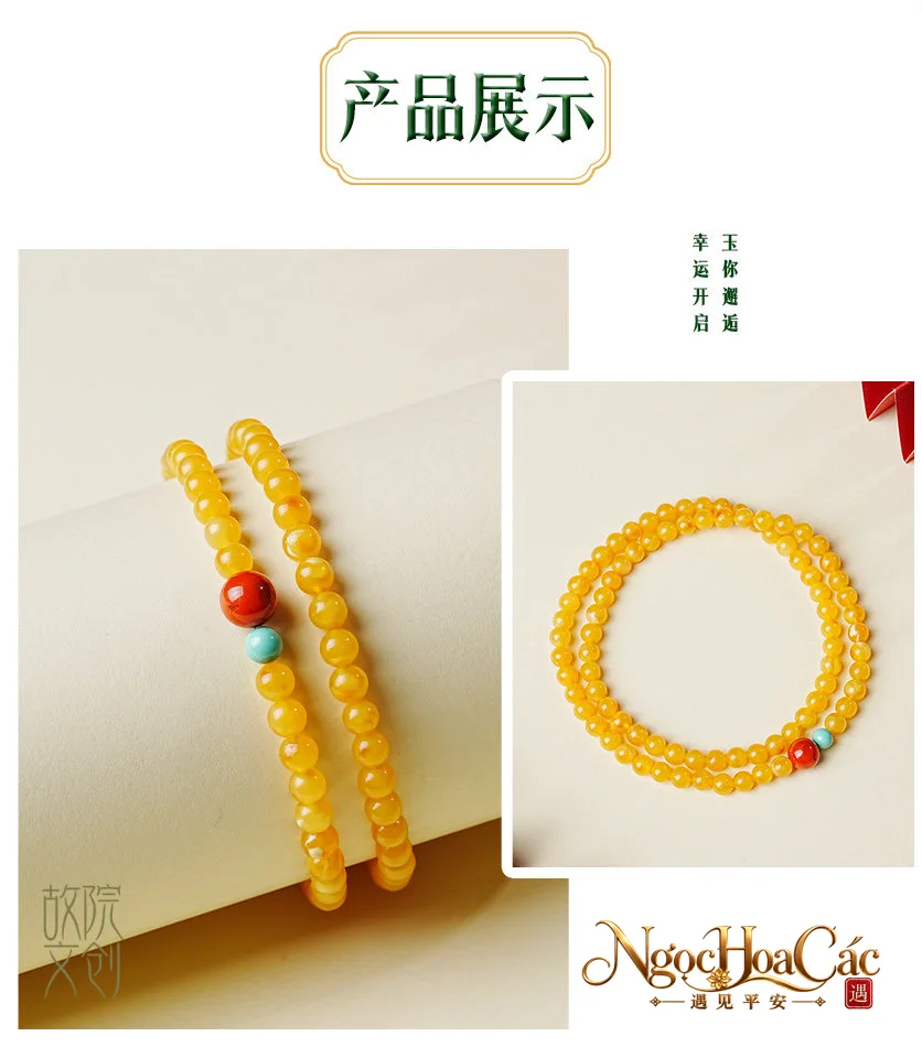 Vòng tay mật lạp yêu hoa Mật Vận Phúc Doanh Cung Lý