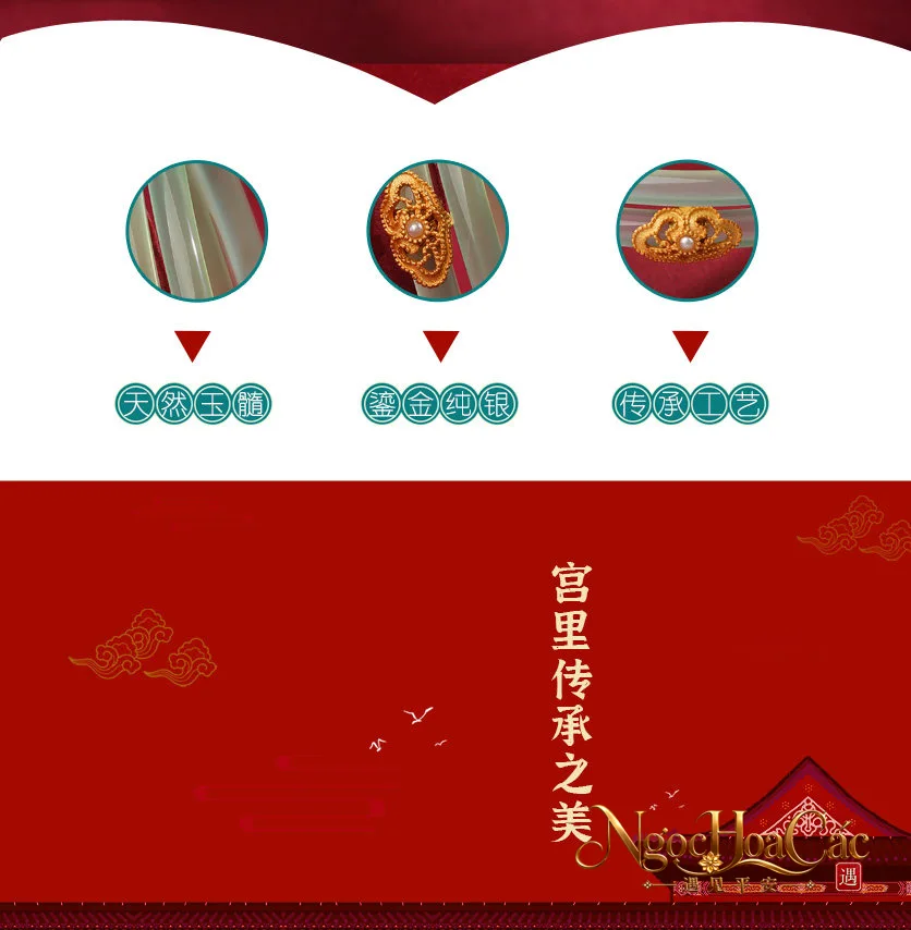Cặp vòng kiềng ngọc tủy Đinh Đang nhiều màu Cung Lý