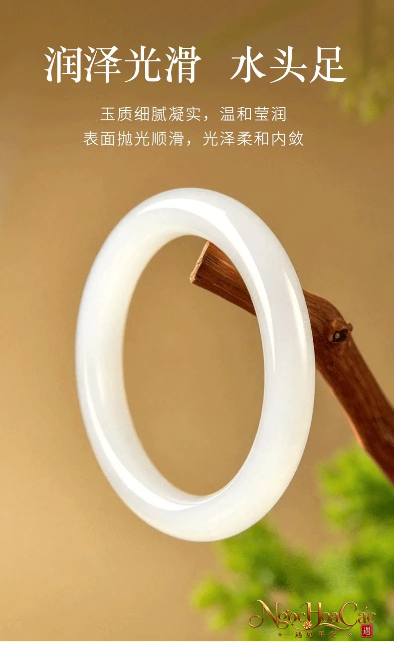 Vòng ngọc kim ti nguyên khối Đông Hải