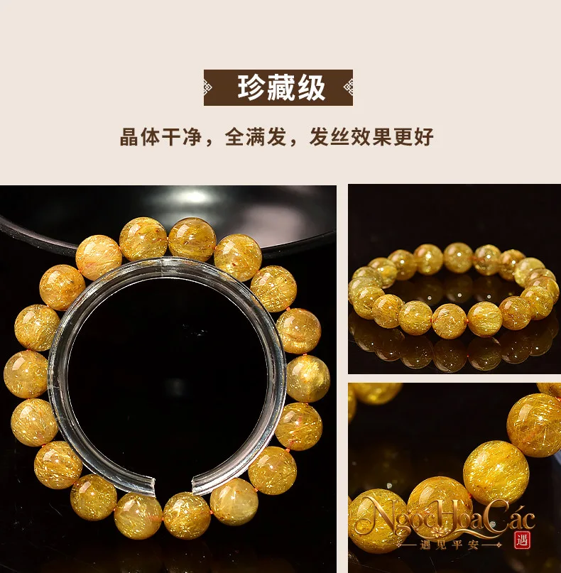 Vòng tay tóc tiên vàng Đông Hải