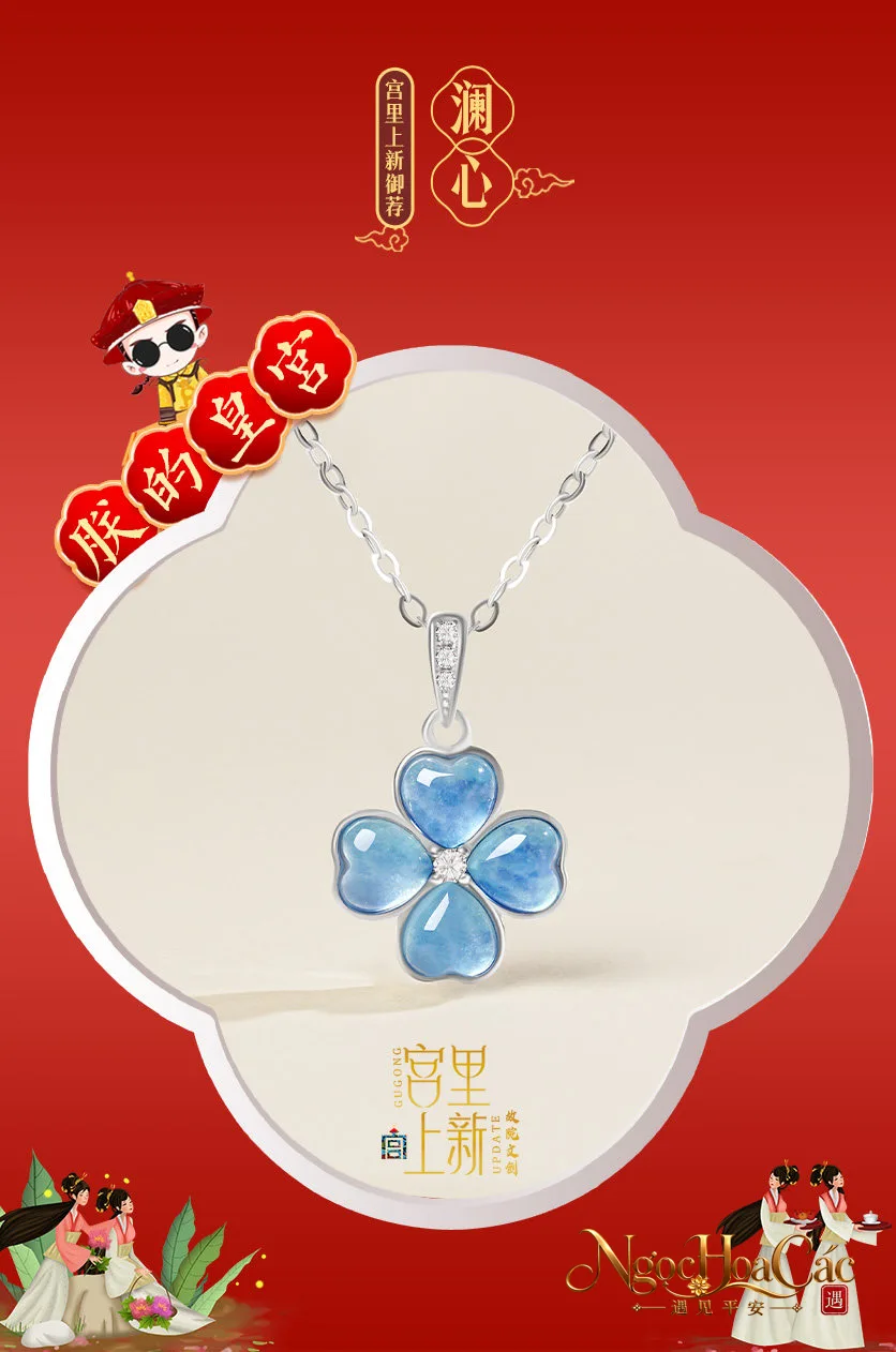 Trang sức aquamarine Lan Tâm Cung Lý