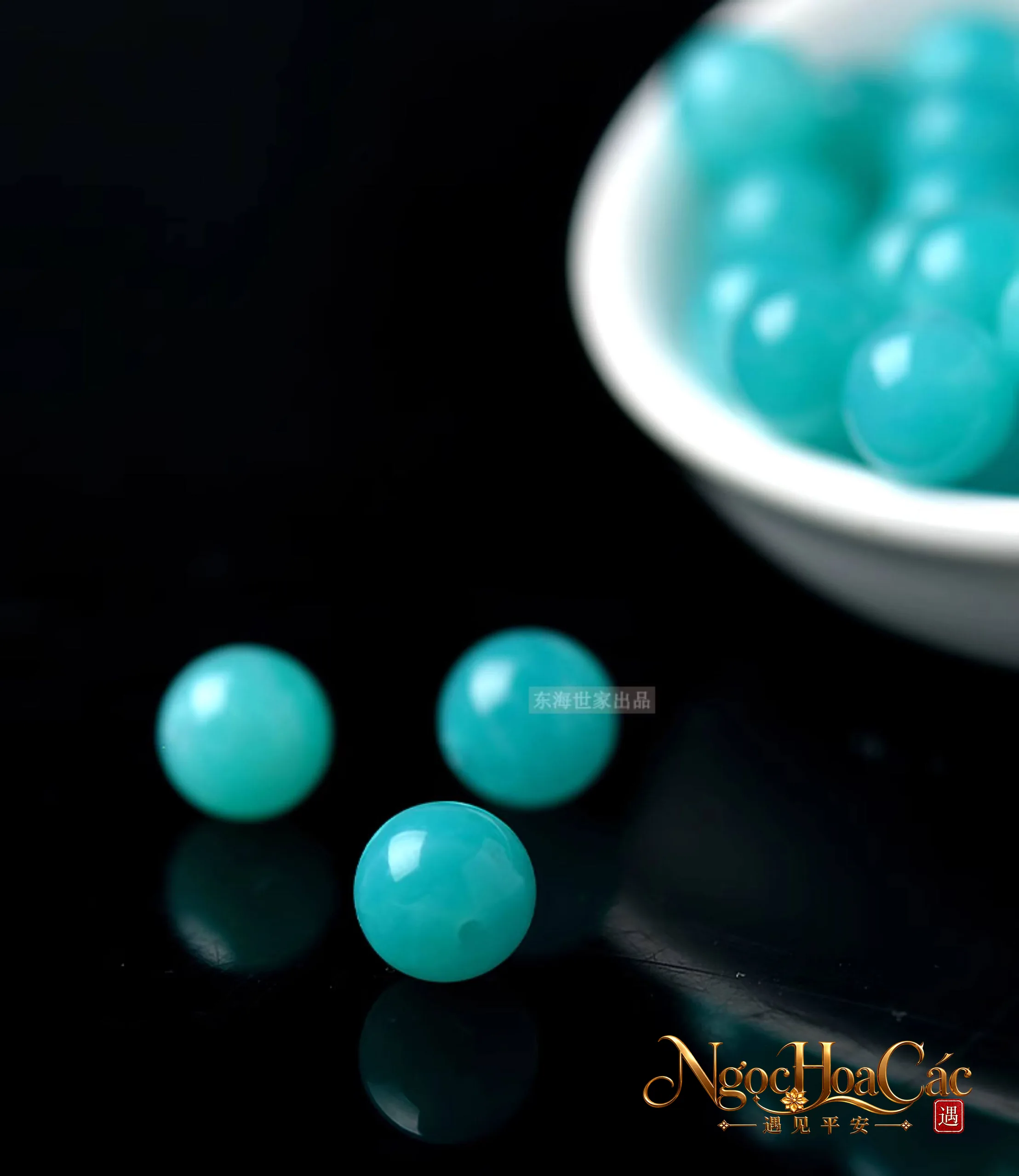Hạt đá Amazonite (thiên hà thạch) rời Đông Hải