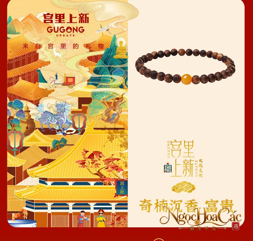 Vòng tay trầm hương kỳ nam Oanh Ca Lục nhiều mẫu Cung Lý