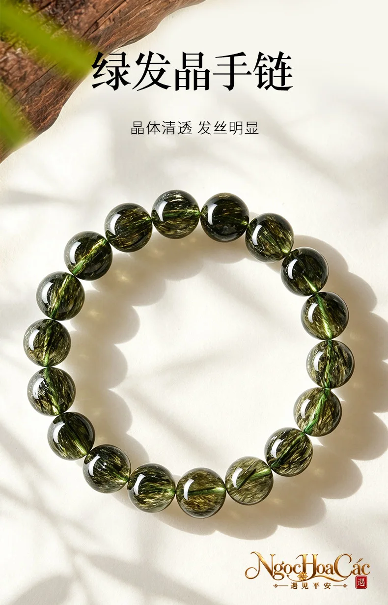 Vòng tay tóc tiên xanh lục Đông Hải