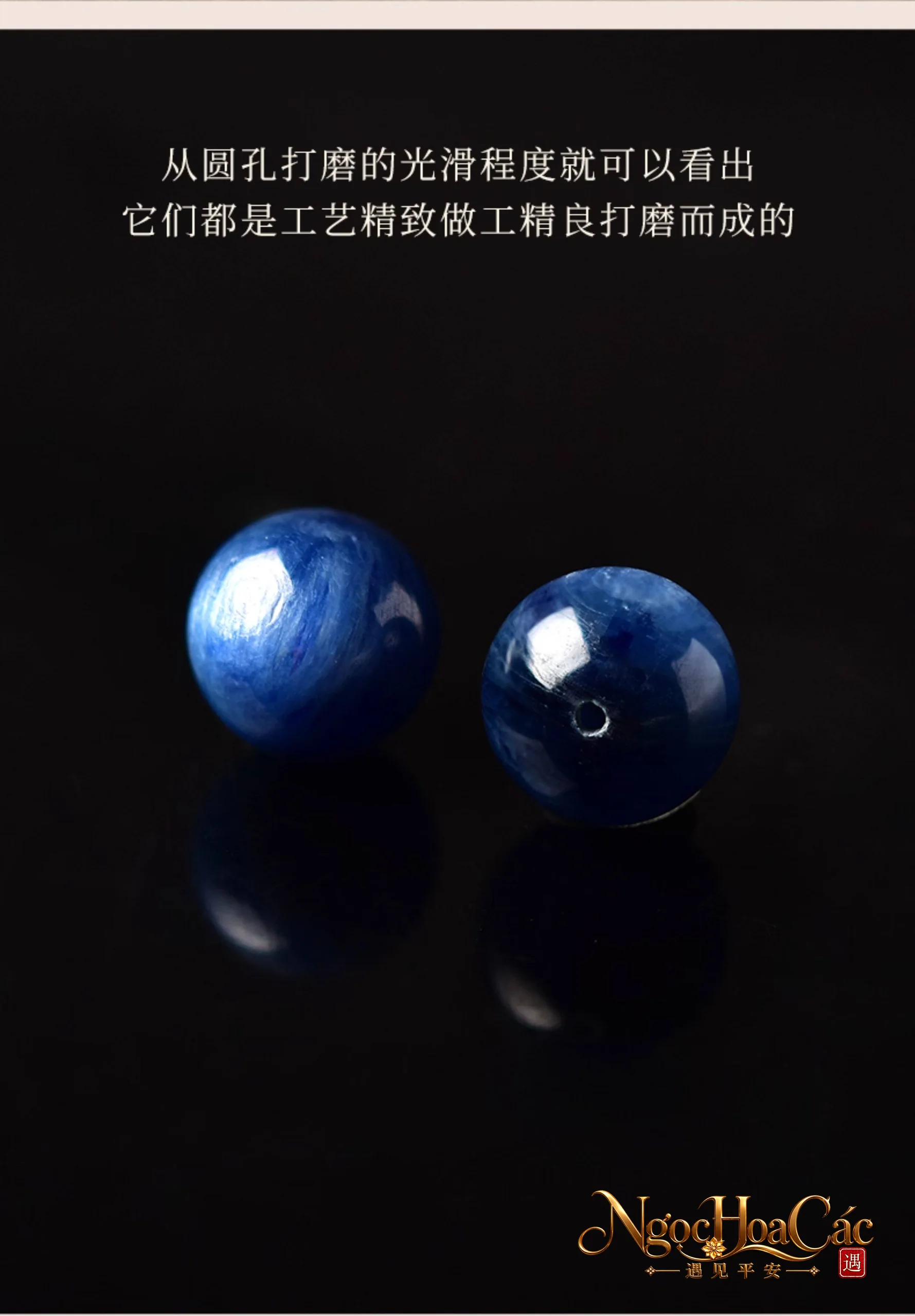Hạt đá kyanite (lam tinh thạch) rời Đông Hải
