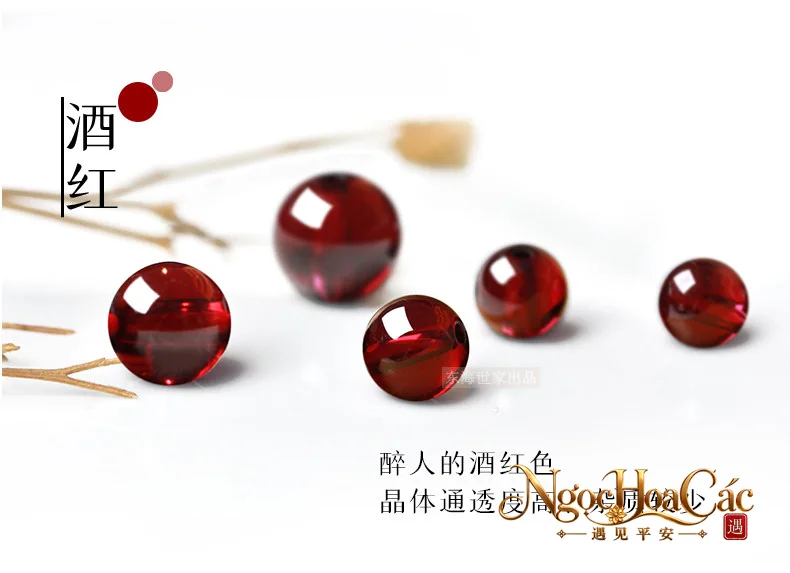 Hạt garnet (ngọc hồng lựu) rời Đông Hải