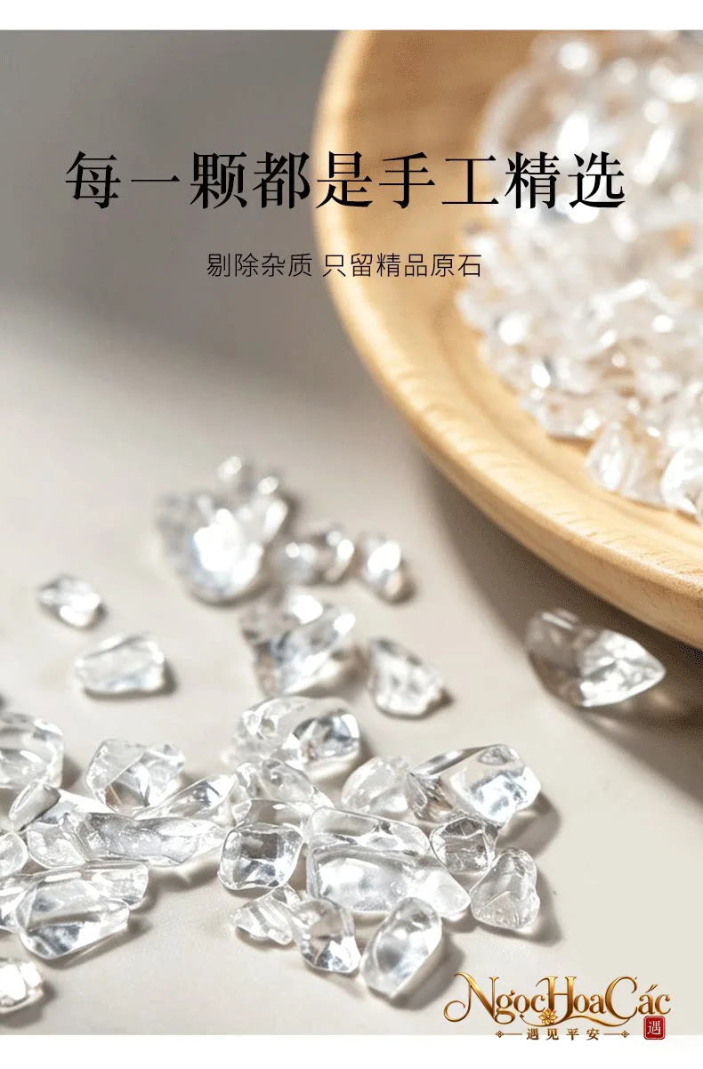 Đá thạch anh trắng vụn thanh tẩy Đông Hải
