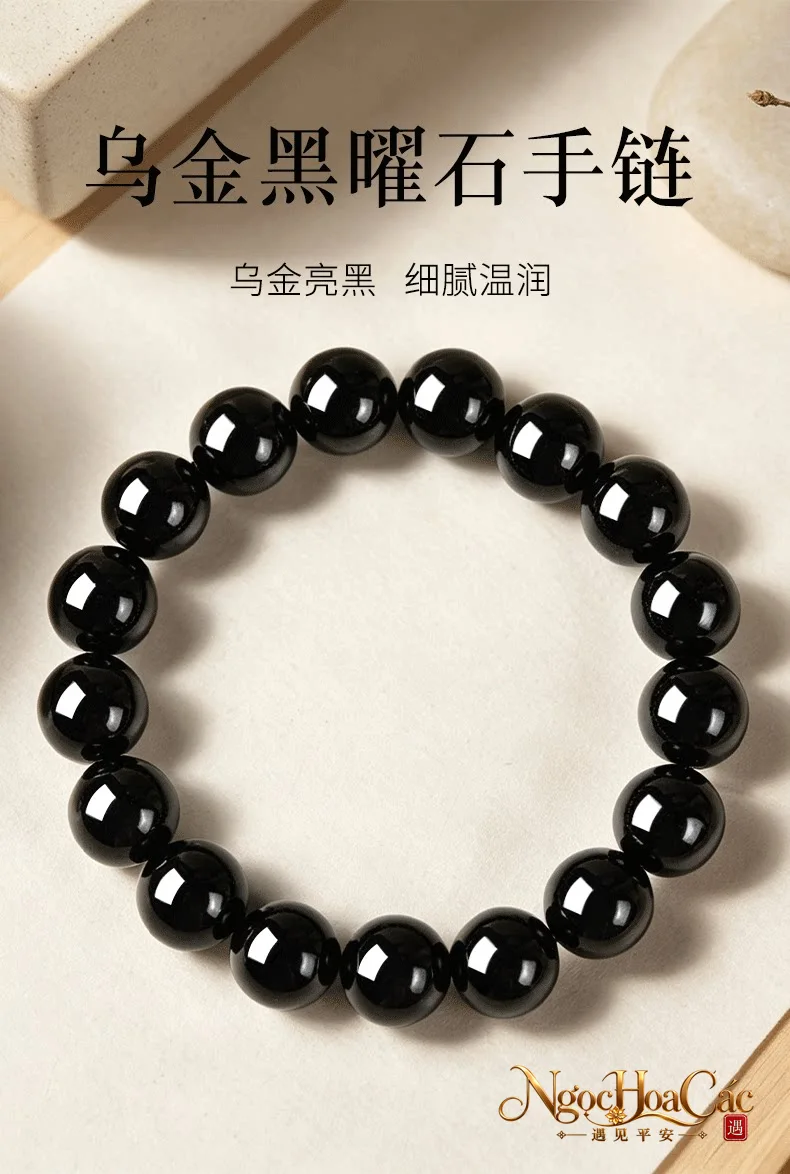 Vòng tay obsidian Đông Hải – ảnh chi tiết 1
