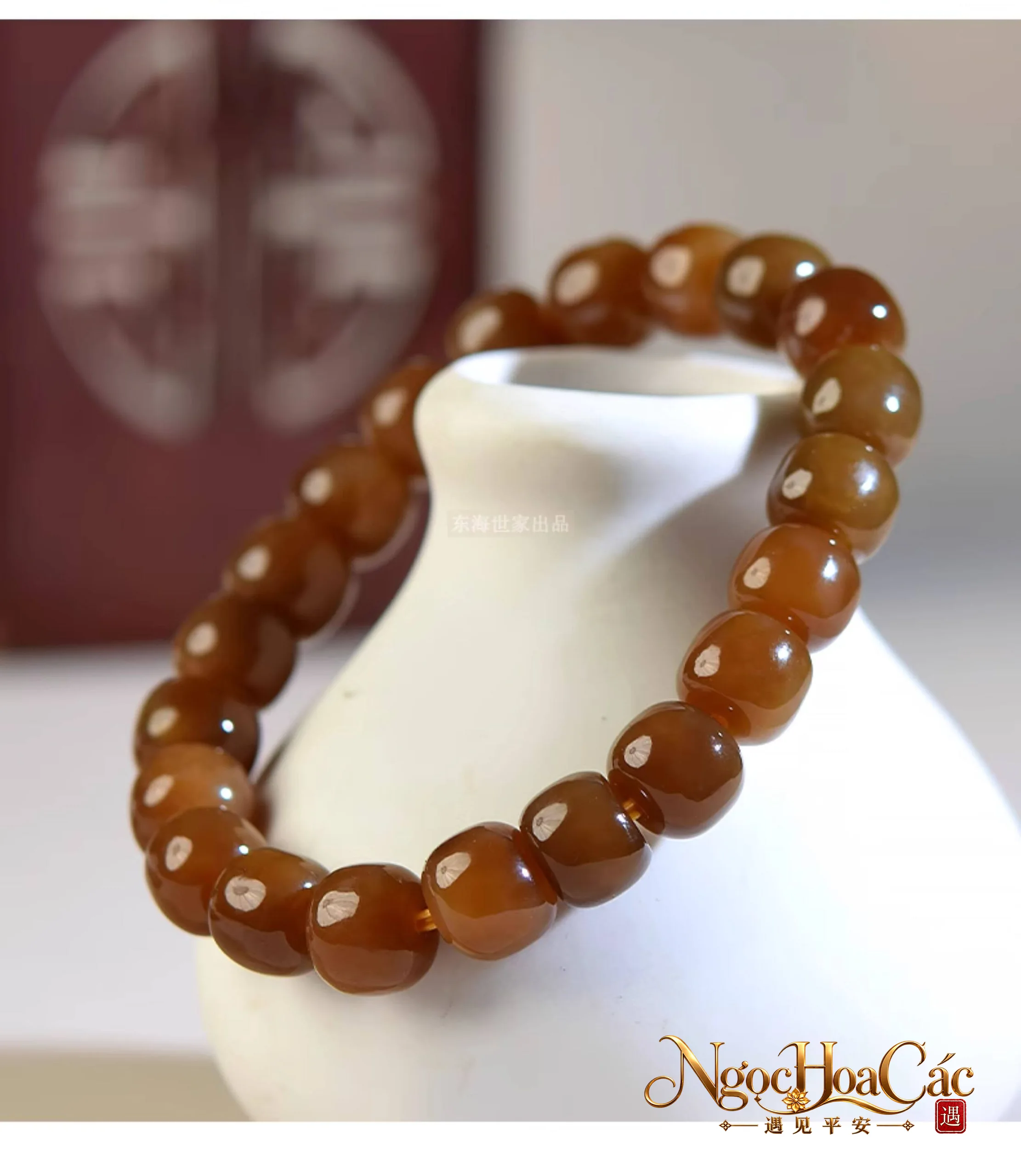 Vòng tay ngọc đường Hòa Điền Đông Hải
