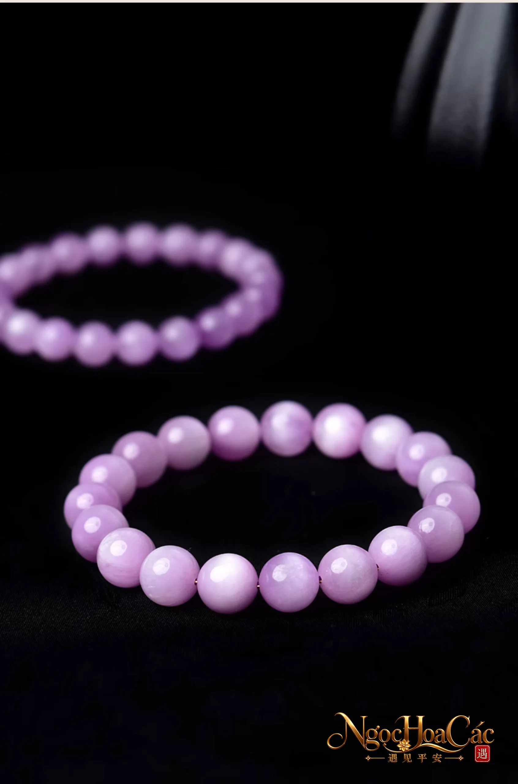 Vòng tay kunzite tím Đông Hải