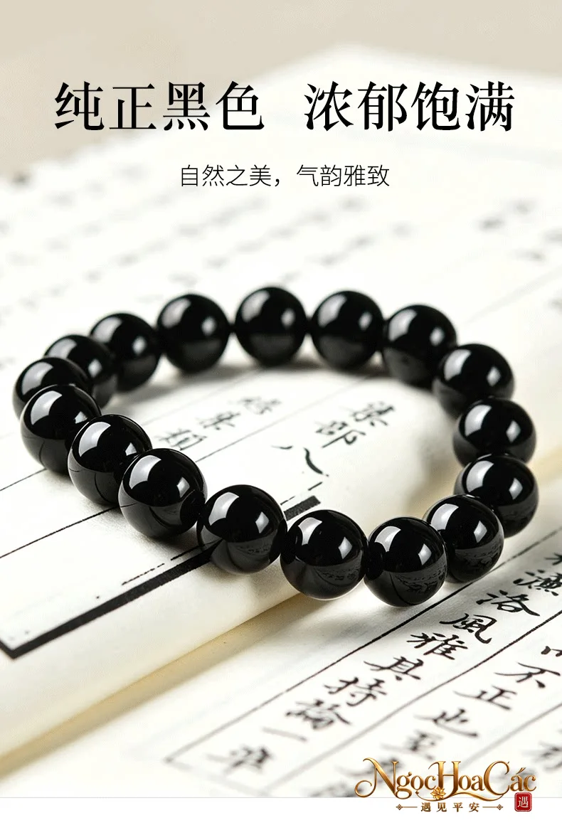 Vòng tay obsidian Đông Hải – ảnh chi tiết 8