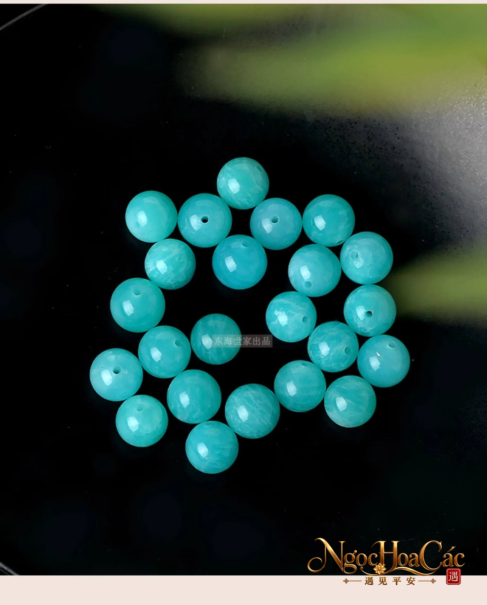 Hạt đá Amazonite (thiên hà thạch) rời Đông Hải