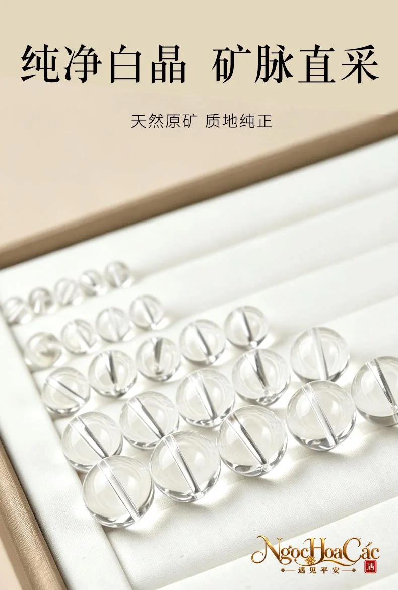 Hạt thạch anh trắng rời Đông Hải