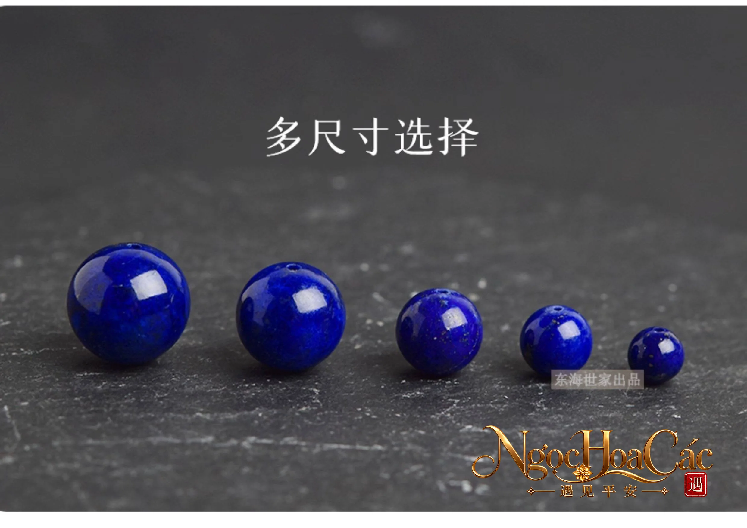 Hạt lapis lazuli thanh kim thạch Đông Hải