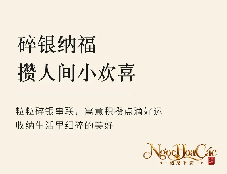 Vòng tay bạc 925 bạc vụn vuông Đông Hải