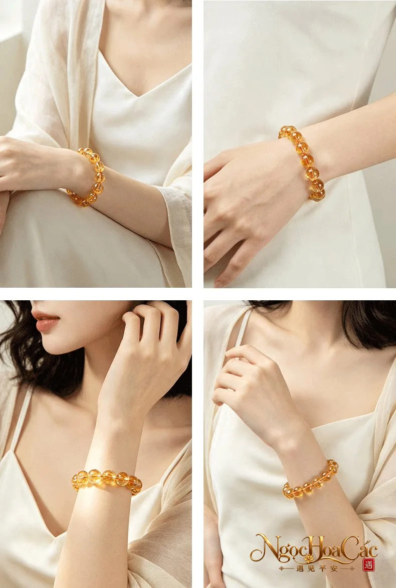 Vòng tay thạch anh vàng tháp Đông Hải