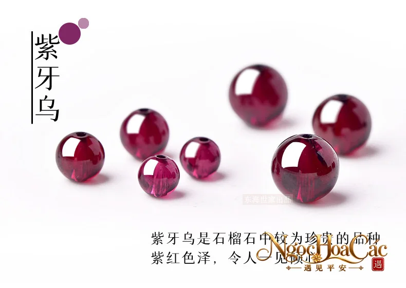 Hạt garnet (ngọc hồng lựu) rời Đông Hải