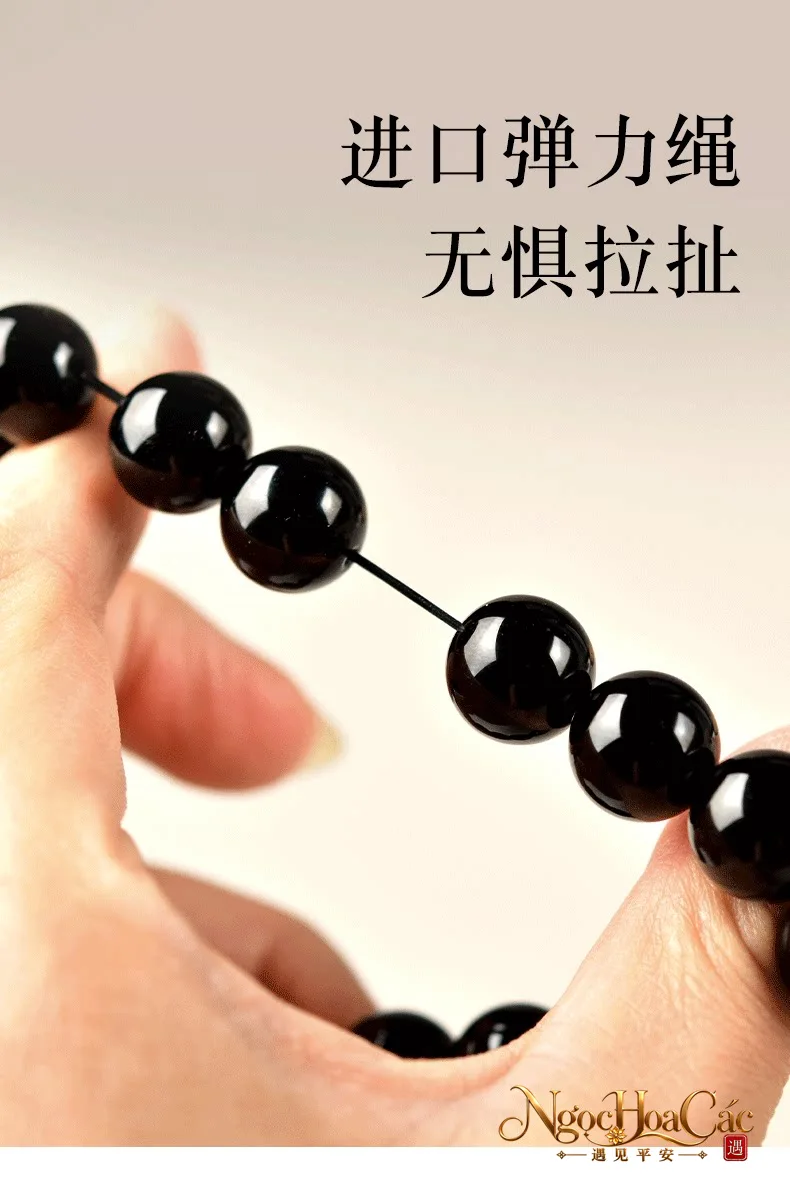 Vòng tay obsidian Đông Hải – ảnh chi tiết 12
