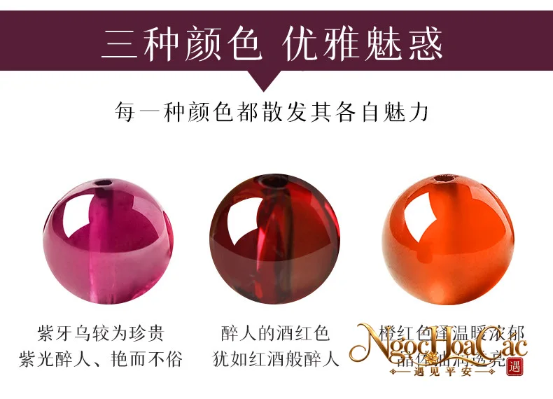 Hạt garnet (ngọc hồng lựu) rời Đông Hải