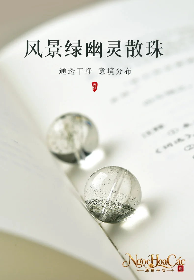 Hạt thạch anh u linh xanh rời Đông Hải