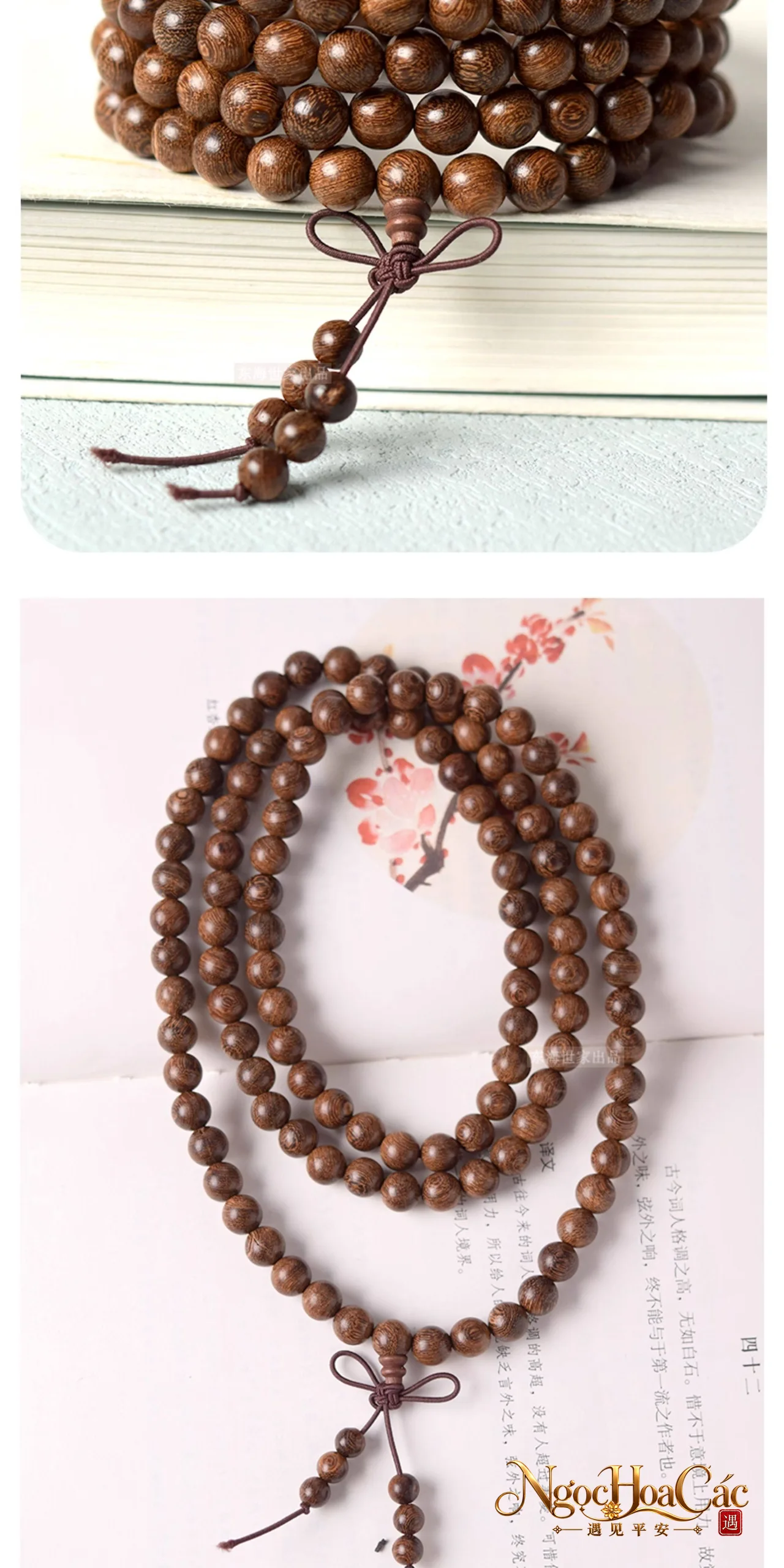 Vòng tay gỗ kim ti đàn Đông Hải