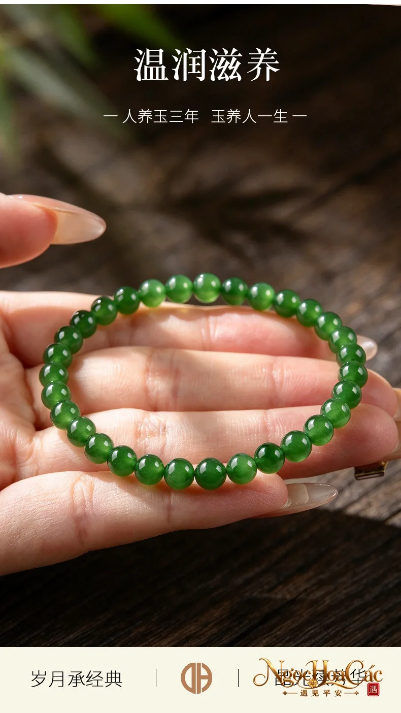 Vòng tay bích ngọc Hòa Điền Đông Hải
